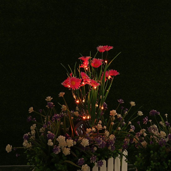 LED Solar Flower Lawn Light Outdoor Garden Stake Lamp Landscape Lighting Yard Decor