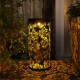 LED Solar Lantern Hanging Light with Handle Solar Lantern Waterproof Landscape Lantern Chrysanthemum Shadow Light for Outdoor Garden Hollow LED Solar Lantern Hanging Light with Handle Solar Lantern Waterproof Landscape Lantern Chrysanthemum Shadow Light for Outdoor Garden Hollow