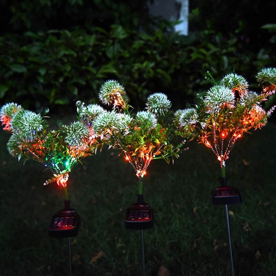 LED Solar Lawn Lights Solar Flower Lights with Multi-Color Changing for Garden Patio Yard Decoration