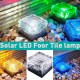 LED Solar Power Buried Light Waterproof Ice Ground Lawn Lamp Outdoor Path Garden Deck Lighting