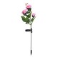 LED Solar Rose Flower Lawn Light Outdoor Garden Stake Lamp Landscape Path Yard Lamp Decor