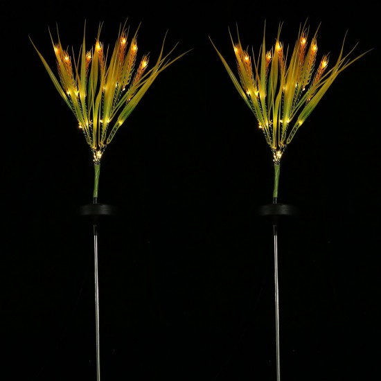 Outdoor 2pcs LED Waterproof Multi-Color Changing Grain Solar Flower Lights Christmas Decorations Outdoor 2pcs LED Waterproof Multi-Color Changing Grain Solar Flower Lights Christmas Decorations