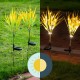 Outdoor 2pcs LED Waterproof Multi-Color Changing Grain Solar Flower Lights Christmas Decorations