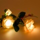 Outdoor LED Solar Rose Flower Light Waterproof Garden Lawn Lamp Landscape Lighting Yard Decoration