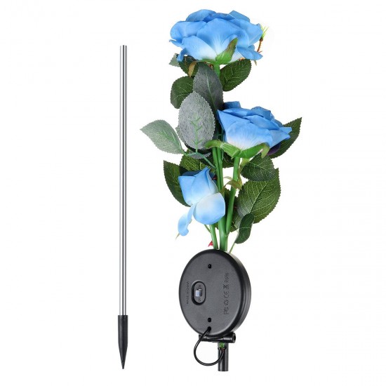 Outdoor LED Solar Rose Flower Light Waterproof Garden Lawn Lamp Landscape Lighting Yard Decoration Outdoor LED Solar Rose Flower Light Waterproof Garden Lawn Lamp Landscape Lighting Yard Decoration
