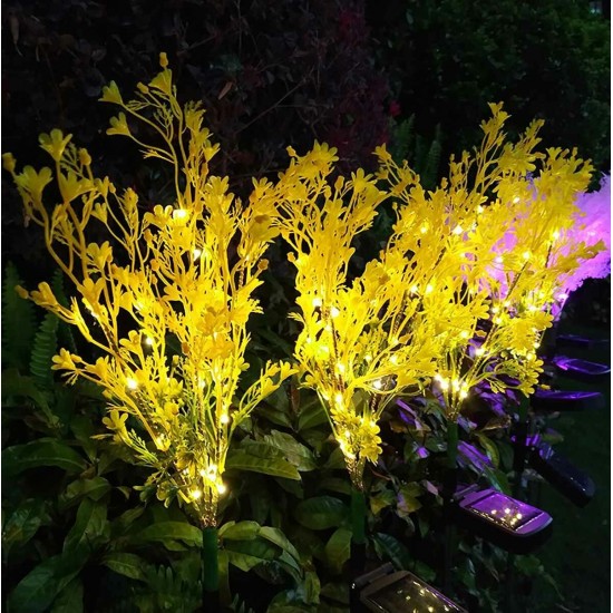 Outdoor Solar Lawn Light Canola Flowers Waterproof Garden Light Led Solar Powered Lights for Garden Patio Yard Decoration