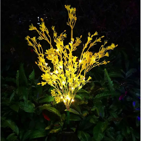 Outdoor Solar Lawn Light Canola Flowers Waterproof Garden Light Led Solar Powered Lights for Garden Patio Yard Decoration