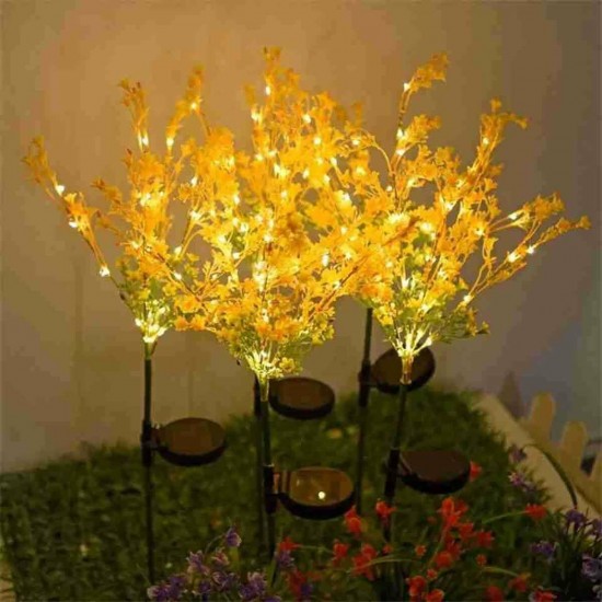 Outdoor Solar Lawn Light Canola Flowers Waterproof Garden Light Led Solar Powered Lights for Garden Patio Yard Decoration