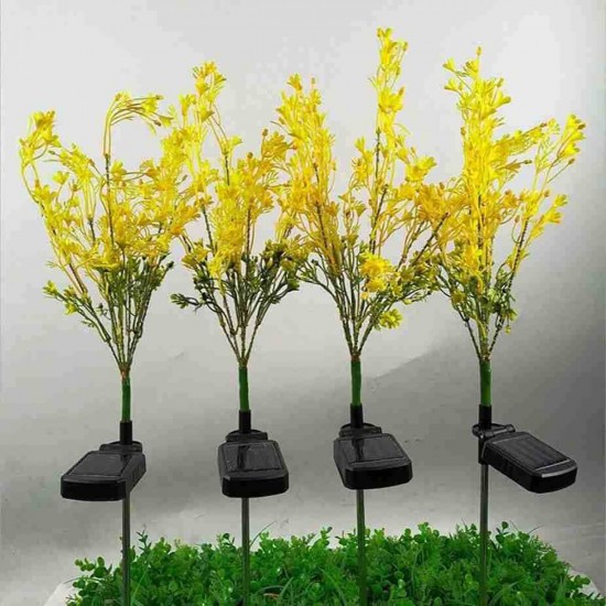 Outdoor Solar Powered LED Canola Flowers Lawn Light Waterproof Garden Lamp Home Decoration Outdoor Solar Powered LED Canola Flowers Lawn Light Waterproof Garden Lamp Home Decoration