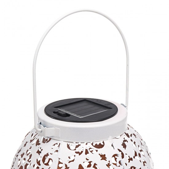 Patio Hollow Indoor Outdoor Solar Power Lantern Hanging Light Garden Lamp Yard Patio Hollow Indoor Outdoor Solar Power Lantern Hanging Light Garden Lamp Yard