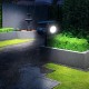N220 Double Heads LED Solar Light Warm White+White 4 Modes Waterproof Lawn Landscape Garden Lamp