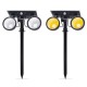 N220 Double Heads LED Solar Light Warm White+White 4 Modes Waterproof Lawn Landscape Garden Lamp N220 Double Heads LED Solar Light Warm White+White 4 Modes Waterproof Lawn Landscape Garden Lamp
