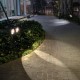 N220 Double Heads LED Solar Light Warm White+White 4 Modes Waterproof Lawn Landscape Garden Lamp