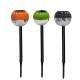 Solar 3 LED Color Changing Ball Garden Light Waterproof Outdoor Yard Landscape Lamp Solar 3 LED Color Changing Ball Garden Light Waterproof Outdoor Yard Landscape Lamp