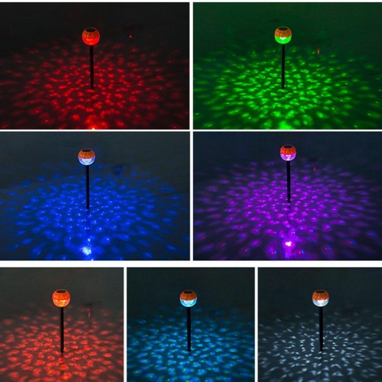 Solar 3 LED Color Changing Ball Garden Light Waterproof Outdoor Yard Landscape Lamp Solar 3 LED Color Changing Ball Garden Light Waterproof Outdoor Yard Landscape Lamp