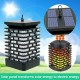 Solar Flame Lights Hanging Lanterns Flickering Torch Lights Outdoor Waterproof