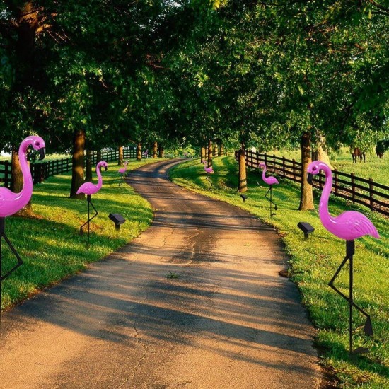 Solar Flamingo Stake Light Lantern Solar Powered Pathway Lights Outdoor Waterproof Garden Decorative Lawn Yard Lamp Solar Flamingo Stake Light Lantern Solar Powered Pathway Lights Outdoor Waterproof Garden Decorative Lawn Yard Lamp