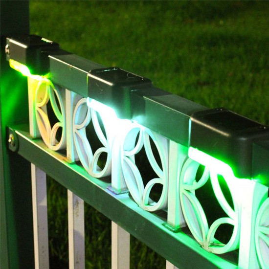 Solar LED Bright Deck Lights Outdoor Garden Patio Railing Decks Path Lighting