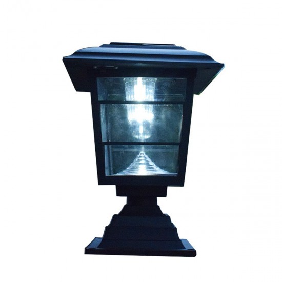 Solar Post Cap Lawn Lamp Outdoor Garden LED Waterproof Decorative Wall Light