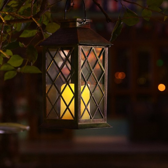 Solar Power Hanging Lantern LED Lamp Retro Style Light Outdoor/Indoor for Garden Christmas Decorations Solar Power Hanging Lantern LED Lamp Retro Style Light Outdoor/Indoor for Garden Christmas Decorations