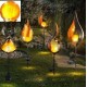 Solar Power LED Landscape Light Path Torch Flame Lighting Garden Yard Pool Path Lamp