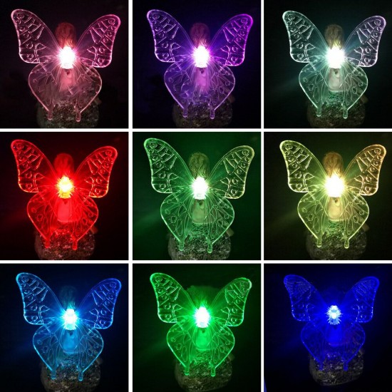 Solar Power LED Lawn Light Flower Fairy Outdoor Garden Path Yard Ornament Lamp Solar Power LED Lawn Light Flower Fairy Outdoor Garden Path Yard Ornament Lamp