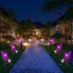 Solar Power LED Lawn Light Flower Fairy Outdoor Garden Path Yard Ornament Lamp