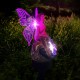 Solar Power LED Lawn Light Flower Fairy Outdoor Garden Path Yard Ornament Lamp