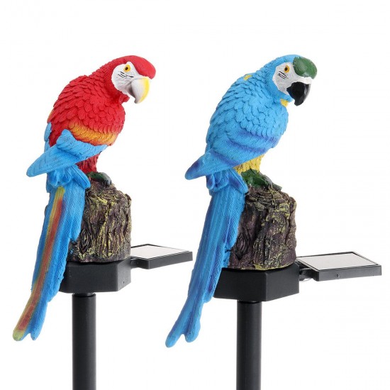 Solar Power LED Lawn Light Parrot Outdoor Waterproof Landscape Lamp Garden Decor