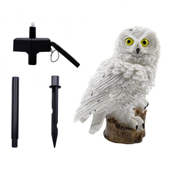 Solar Power LED Owl Lawn Light Home Outdoor Yard Landscape Garden Lamp Waterproof