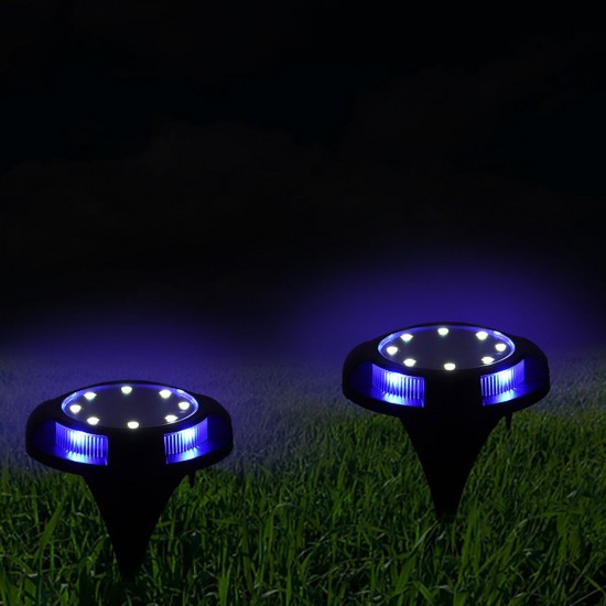 Solar Powered 12LED Buried Light Under Ground Lawn Lamp Outdoor Path Way Garden Decking Decor