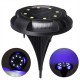 Solar Powered 12LED Buried Light Under Ground Lawn Lamp Outdoor Path Way Garden Decking Decor