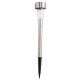 Solar Powered LED Lawn Light Post Stake Patio Outdoor Stainless Steel Garden Lamp