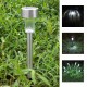 Solar Powered LED Lawn Light Post Stake Patio Outdoor Stainless Steel Garden Lamp Solar Powered LED Lawn Light Post Stake Patio Outdoor Stainless Steel Garden Lamp