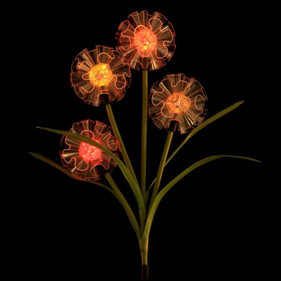 Solar Powered LED Lawn Light Simulation Colorful Flower Outdoor Garden Yard Lamp for Outdoor Path Home Decor Solar Powered LED Lawn Light Simulation Colorful Flower Outdoor Garden Yard Lamp for Outdoor Path Home Decor