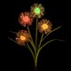 Solar Powered LED Lawn Light Simulation Colorful Flower Outdoor Garden Yard Lamp for Outdoor Path Home Decor