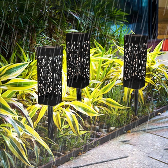 Solar Powered Outdoor LED Lawn Light Waterproof Hollow Garden Lamp Yard Path Decor Solar Powered Outdoor LED Lawn Light Waterproof Hollow Garden Lamp Yard Path Decor