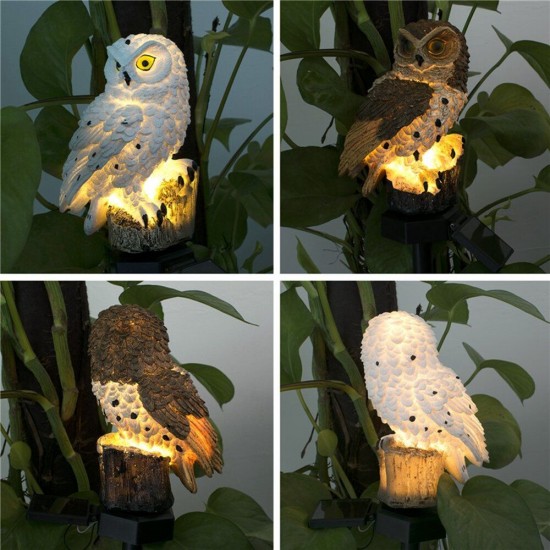 Solar Powered Owl LED Lawn Lamp Garden Decor Waterproof Landscape Light Solar Powered Owl LED Lawn Lamp Garden Decor Waterproof Landscape Light