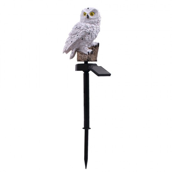 Solar Powered Owl LED Lawn Lamp Garden Decor Waterproof Landscape Light
