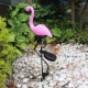 Solar Powered Pink Flamingo LED Lawn Light Outdoor Garden Stake Landscape Lamp