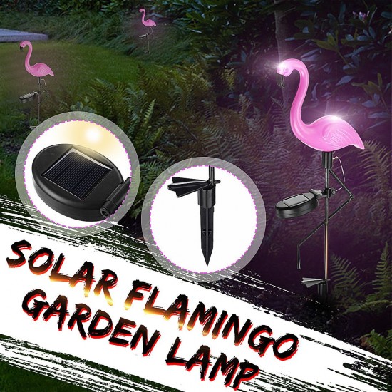 Solar Powered Pink Flamingo LED Lawn Light Outdoor Garden Stake Landscape Lamp Solar Powered Pink Flamingo LED Lawn Light Outdoor Garden Stake Landscape Lamp