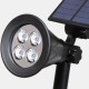 Solar Powered RGB 4 LED PIR Motion Sensor Lawn Light Outdoor Waterproof Yard Wall Landscape Lamp