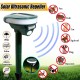 Solar Ultrasonic Deterrent Repellers Animal Snake Rat Mouse Yard Pest Control