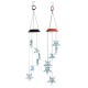 Solor Powered Star Wind Chime Light Outdoor Garden Waterproof Hanging Lamp Decor