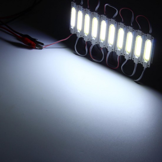 10 PCS Waterproof COB Injection LED Module Strip Light Window Store Front Lighting Lamp DC12V