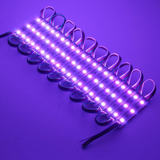 100pcs SMD5050 RGB LED Module Strip Light for Club Store Front Window Sign