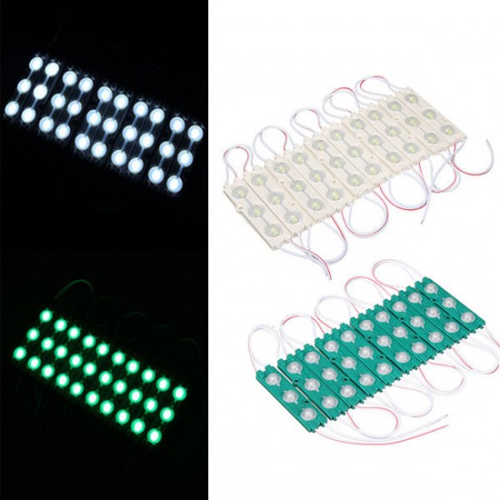 10PCS SMD2835 30 LED Module Strip Light Waterproof Rigid Lamp For Signage Store Front Windows DC12V