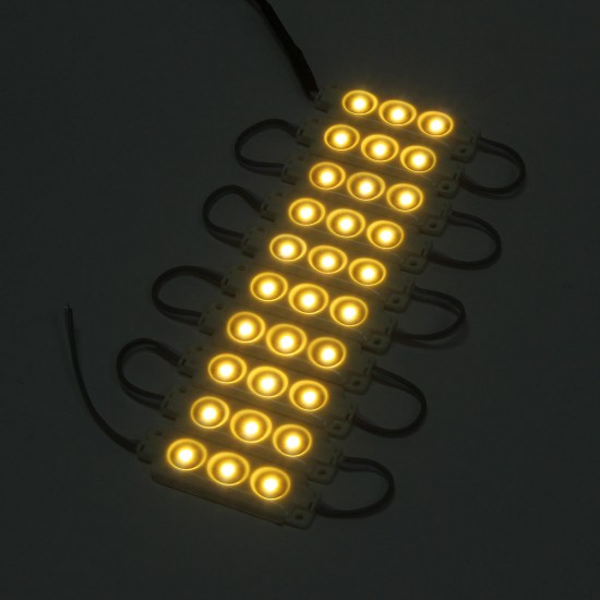 1.5M SMD5050 Waterproof Warm White LED Module Strip Light Kit Mirror Signage Lamp + Adapter DC12V