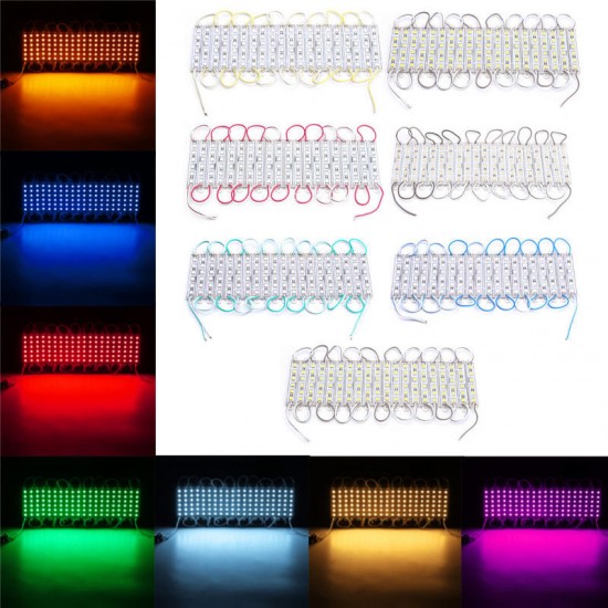 20PCS SMD5050 6LED Module Fairy Strip Waterproof Sign Design DIY Light DC12V