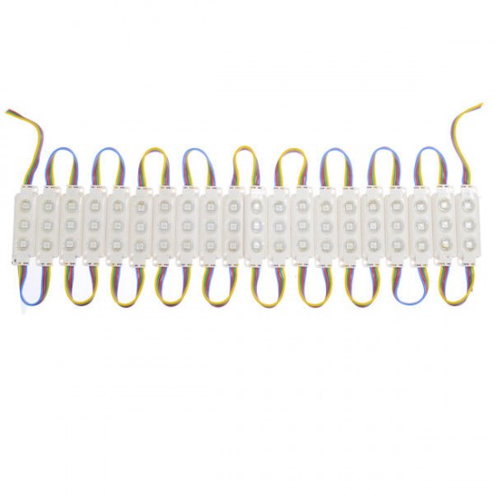 20PCS SMD5050 RGB 60 LED Module Strip Light Waterproof Bar Lamp For Signage Store Front Windows DC12V 20PCS SMD5050 RGB 60 LED Module Strip Light Waterproof Bar Lamp For Signage Store Front Windows DC12V